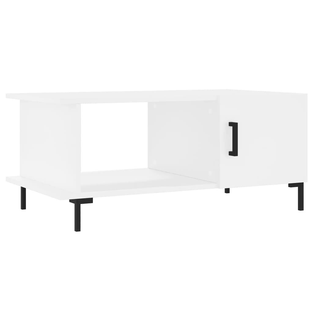 VidaXL Salontafel 90x50x40 cm bewerkt hout wit
