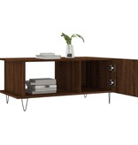 VidaXL Salontafel 90x50x40 cm bewerkt hout bruineikenkleurig