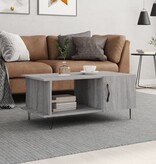 VidaXL Salontafel 90x50x40 cm bewerkt hout grijs sonoma eikenkleurig