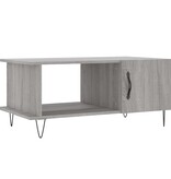 VidaXL Salontafel 90x50x40 cm bewerkt hout grijs sonoma eikenkleurig