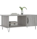 VidaXL Salontafel 90x50x40 cm bewerkt hout grijs sonoma eikenkleurig