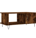 VidaXL Salontafel 90x50x40 cm bewerkt hout gerookt eikenkleurig