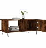 VidaXL Salontafel 90x50x40 cm bewerkt hout gerookt eikenkleurig