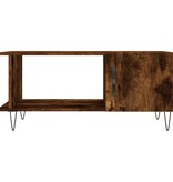 VidaXL Salontafel 90x50x40 cm bewerkt hout gerookt eikenkleurig