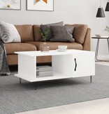 VidaXL Salontafel 90x50x40 cm bewerkt hout wit