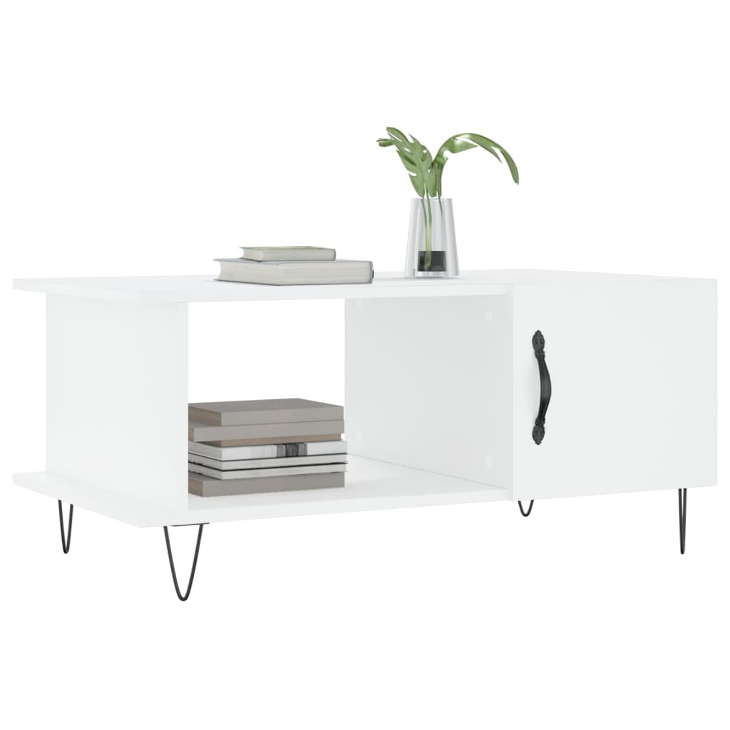 VidaXL Salontafel 90x50x40 cm bewerkt hout wit