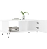VidaXL Salontafel 90x50x40 cm bewerkt hout wit