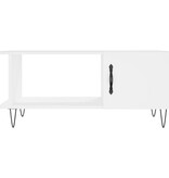 VidaXL Salontafel 90x50x40 cm bewerkt hout wit