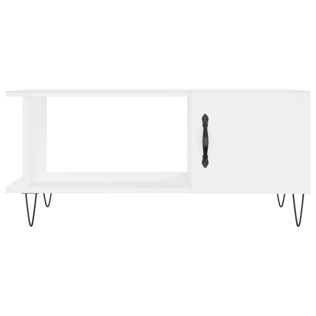 VidaXL Salontafel 90x50x40 cm bewerkt hout wit