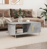 VidaXL Salontafel 90x50x40 cm bewerkt hout betongrijs