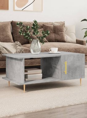 VidaXL Salontafel 90x50x40 cm bewerkt hout betongrijs