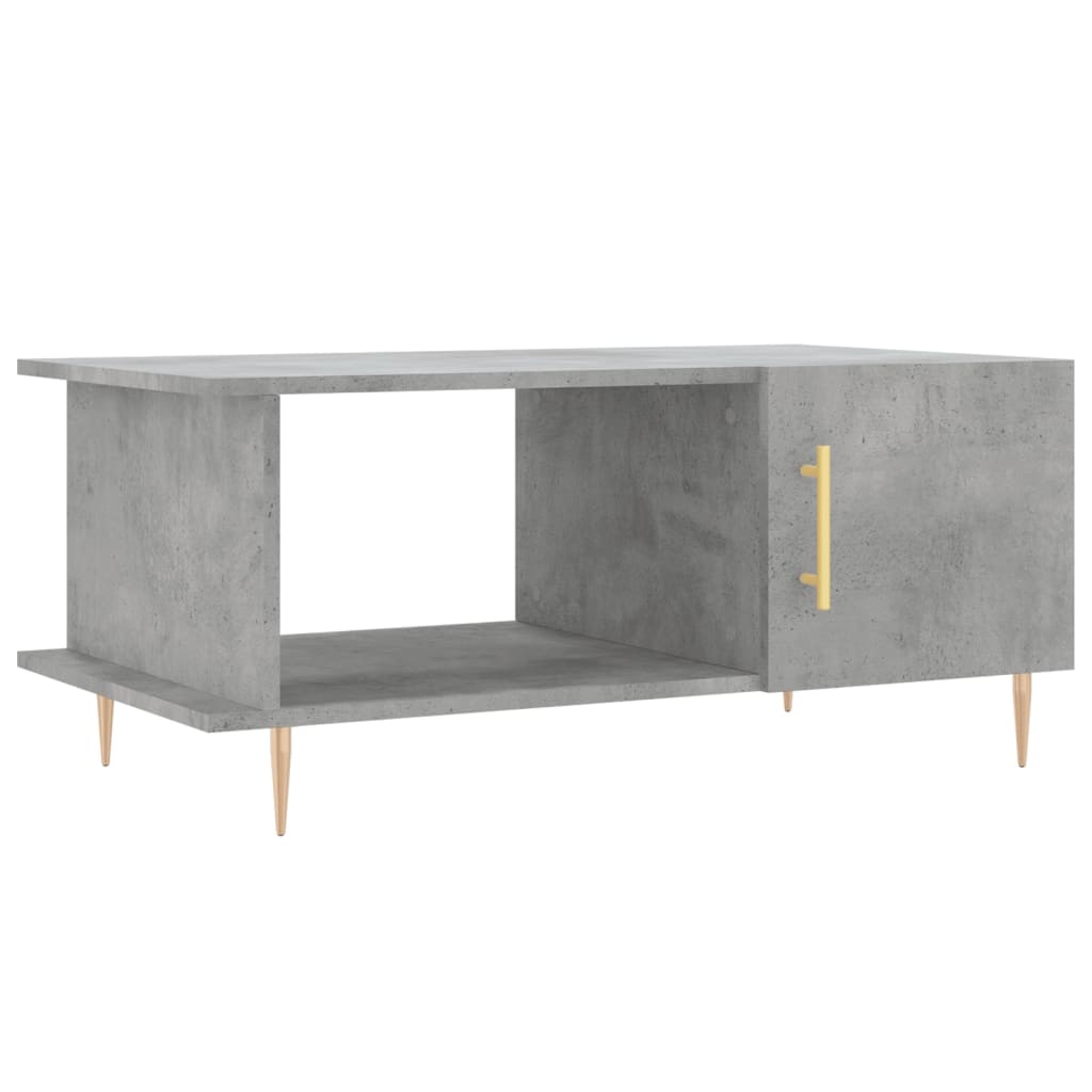 VidaXL Salontafel 90x50x40 cm bewerkt hout betongrijs