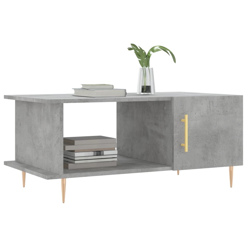 VidaXL Salontafel 90x50x40 cm bewerkt hout betongrijs