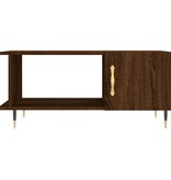 VidaXL Salontafel 90x50x40 cm bewerkt hout bruineikenkleurig
