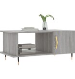 VidaXL Salontafel 90x50x40 cm bewerkt hout grijs sonoma eikenkleurig