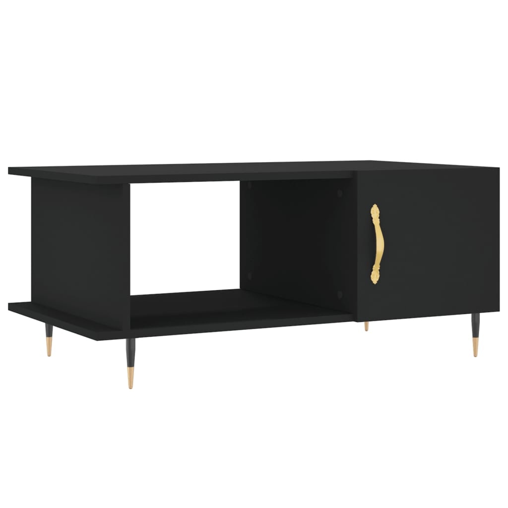 VidaXL Salontafel 90x50x40 cm bewerkt hout zwart
