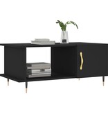 VidaXL Salontafel 90x50x40 cm bewerkt hout zwart
