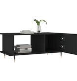 VidaXL Salontafel 90x50x40 cm bewerkt hout zwart