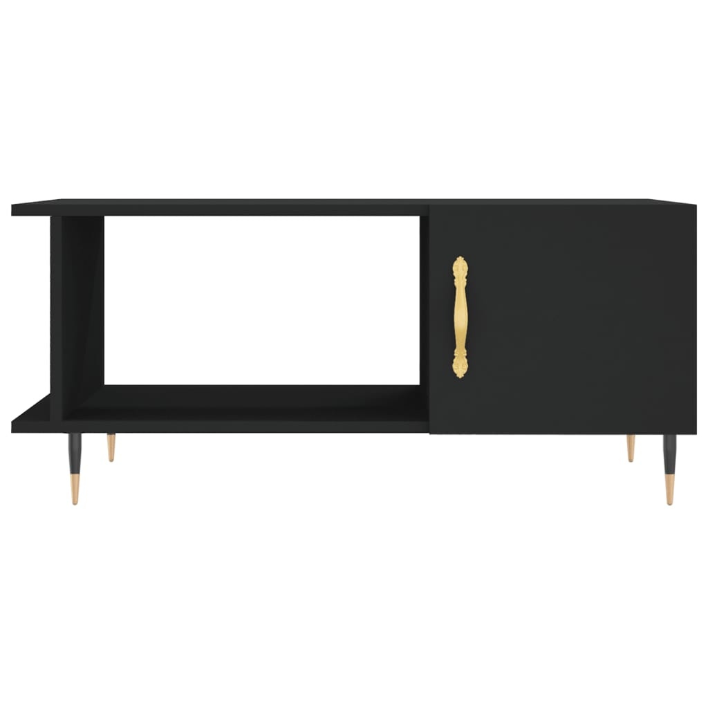 VidaXL Salontafel 90x50x40 cm bewerkt hout zwart