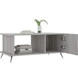 VidaXL Salontafel 90x50x40 cm bewerkt hout grijs sonoma eikenkleurig