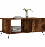 VidaXL Salontafel 90x50x40 cm bewerkt hout gerookt eikenkleurig