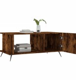 VidaXL Salontafel 90x50x40 cm bewerkt hout gerookt eikenkleurig