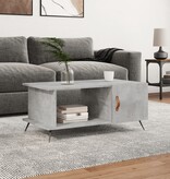 VidaXL Salontafel 90x50x40 cm bewerkt hout betongrijs