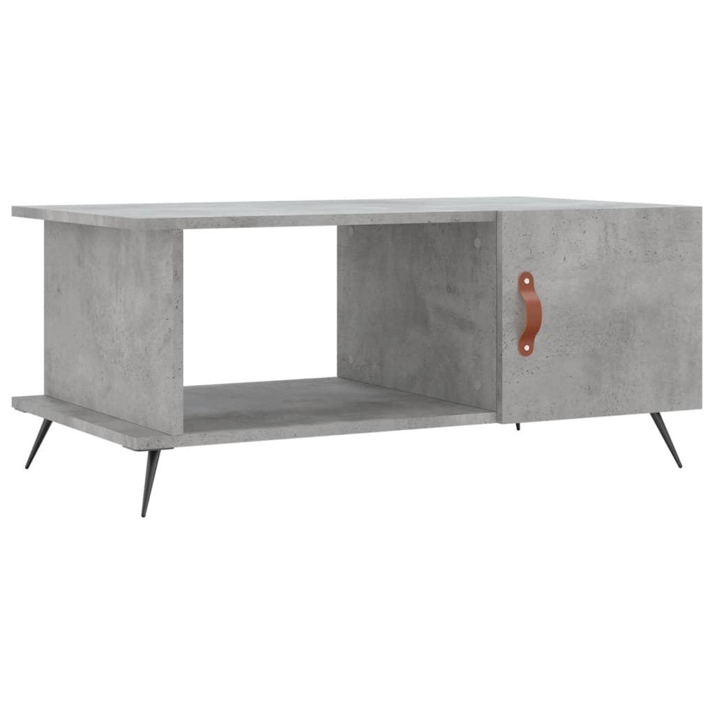 VidaXL Salontafel 90x50x40 cm bewerkt hout betongrijs