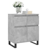 VidaXL Dressoir 60x35x70 cm bewerkt hout betongrijs