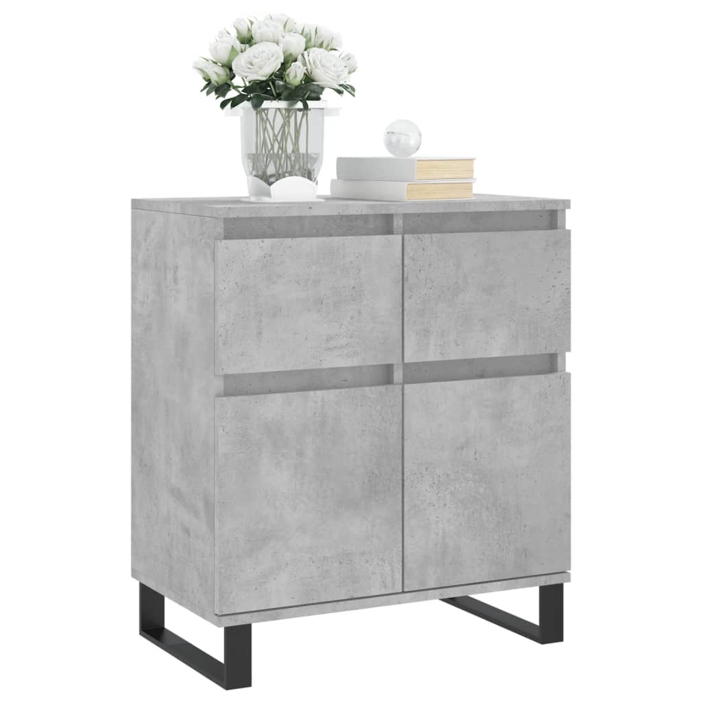 VidaXL Dressoir 60x35x70 cm bewerkt hout betongrijs