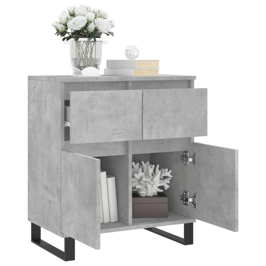 VidaXL Dressoir 60x35x70 cm bewerkt hout betongrijs