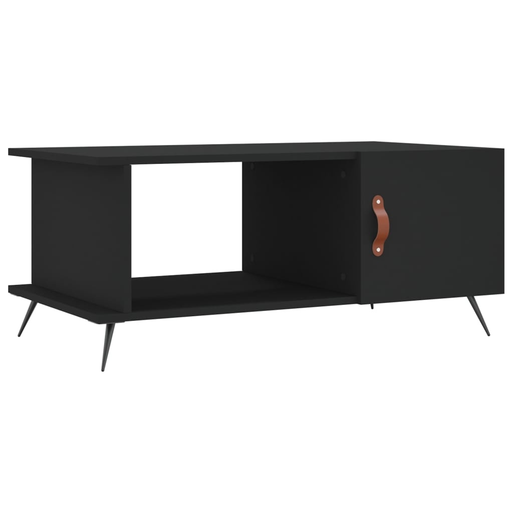 VidaXL Salontafel 90x50x40 cm bewerkt hout zwart