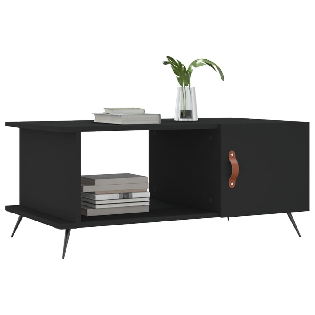 VidaXL Salontafel 90x50x40 cm bewerkt hout zwart
