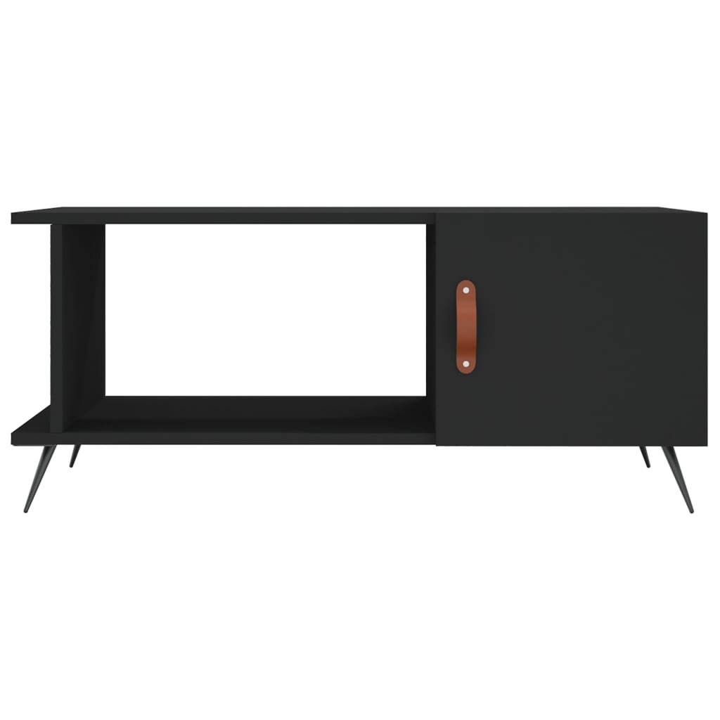 VidaXL Salontafel 90x50x40 cm bewerkt hout zwart