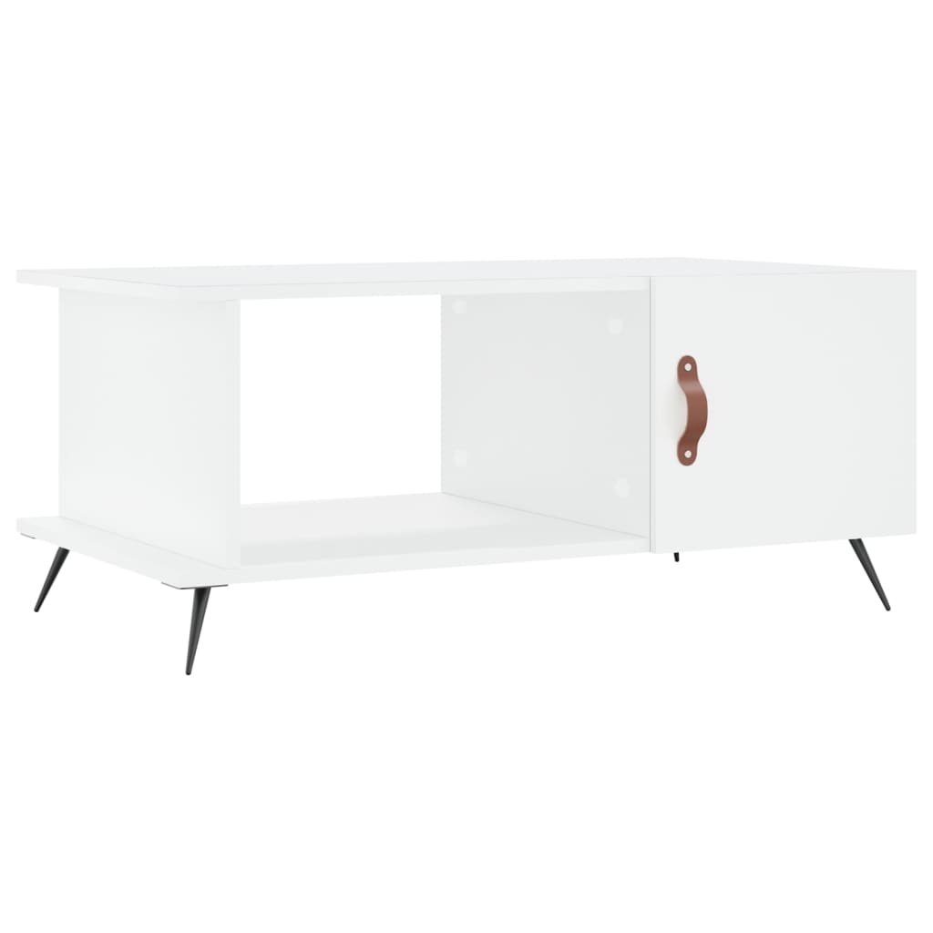 VidaXL Salontafel 90x50x40 cm bewerkt hout wit