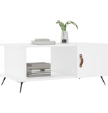 VidaXL Salontafel 90x50x40 cm bewerkt hout wit