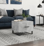 VidaXL Salontafel 50x50x40 cm bewerkt hout betongrijs