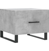 VidaXL Salontafel 50x50x40 cm bewerkt hout betongrijs