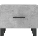VidaXL Salontafel 50x50x40 cm bewerkt hout betongrijs