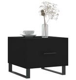 VidaXL Salontafel 50x50x40 cm bewerkt hout zwart