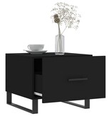 VidaXL Salontafel 50x50x40 cm bewerkt hout zwart