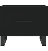 VidaXL Salontafel 50x50x40 cm bewerkt hout zwart