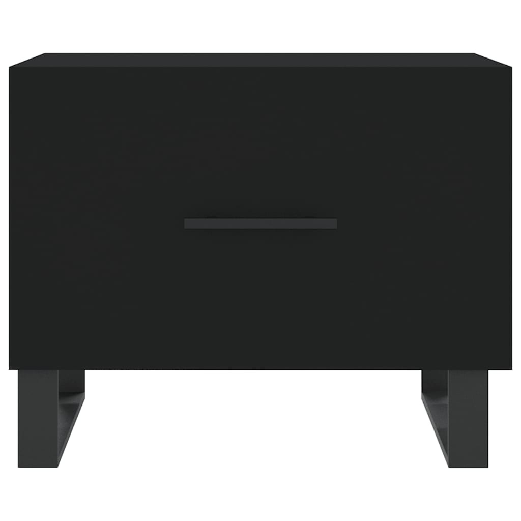 VidaXL Salontafel 50x50x40 cm bewerkt hout zwart