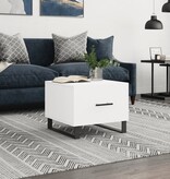 VidaXL Salontafel 50x50x40 cm bewerkt hout wit