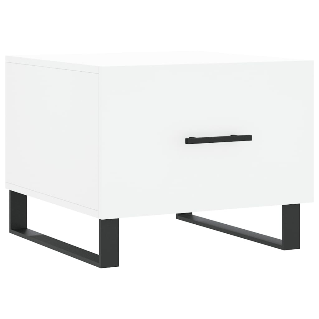 VidaXL Salontafel 50x50x40 cm bewerkt hout wit