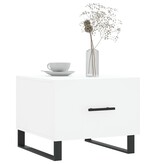 VidaXL Salontafel 50x50x40 cm bewerkt hout wit