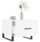 VidaXL Salontafel 50x50x40 cm bewerkt hout wit