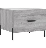 VidaXL Salontafel 50x50x40 cm bewerkt hout grijs sonoma eiken