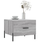 VidaXL Salontafel 50x50x40 cm bewerkt hout grijs sonoma eiken