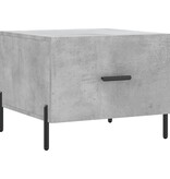 VidaXL Salontafel 50x50x40 cm bewerkt hout betongrijs